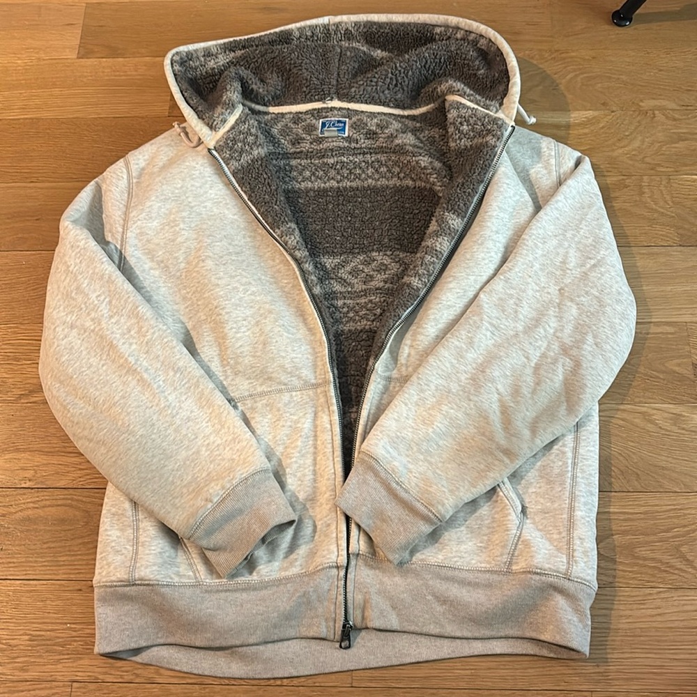 J Crew Men’s Fleece Lined Hoodie